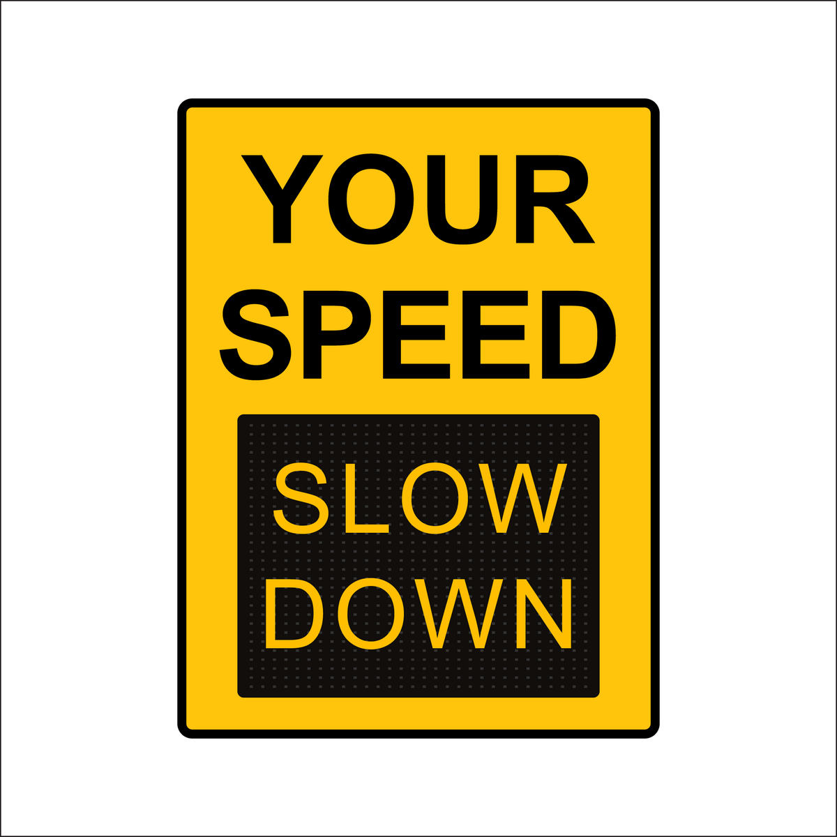 Winstar 18M Digital Radar Speed Sign 36&quot; x 48&quot; (34.5&quot; Matrix LED Display)