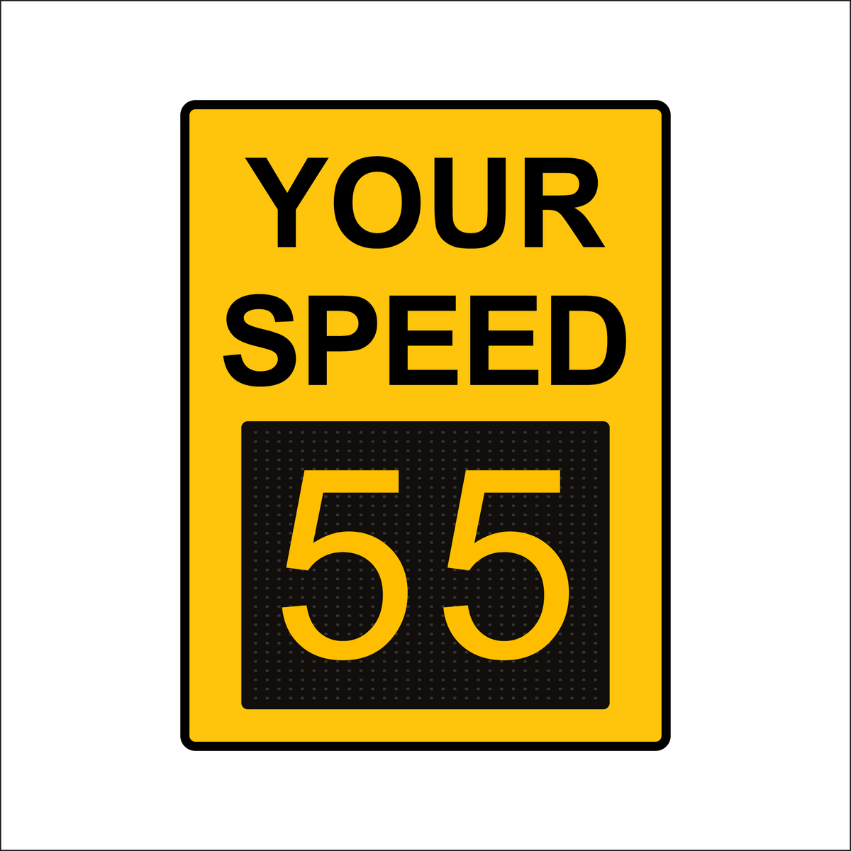 Winstar 18M Digital Radar Speed Sign 36&quot; x 48&quot; (34.5&quot; Matrix LED Display)