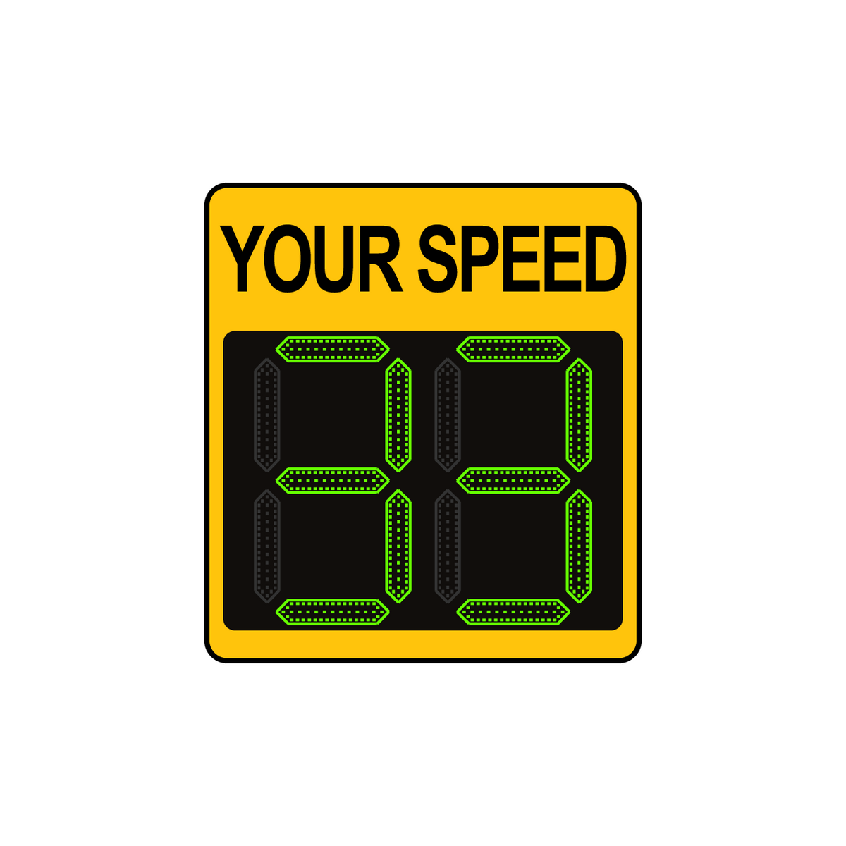 Winstar 11A Digital Radar Speed Sign 21&quot; x 23&quot; (20&quot; LED Display)