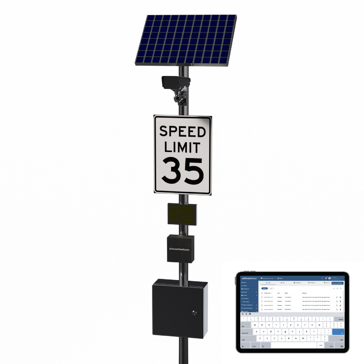 Winstar Community Speed Radar LPR Camera System
