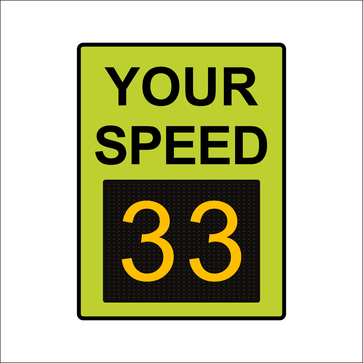 Winstar 18M Digital Radar Speed Sign 36&quot; x 48&quot; (34.5&quot; Matrix LED Display)
