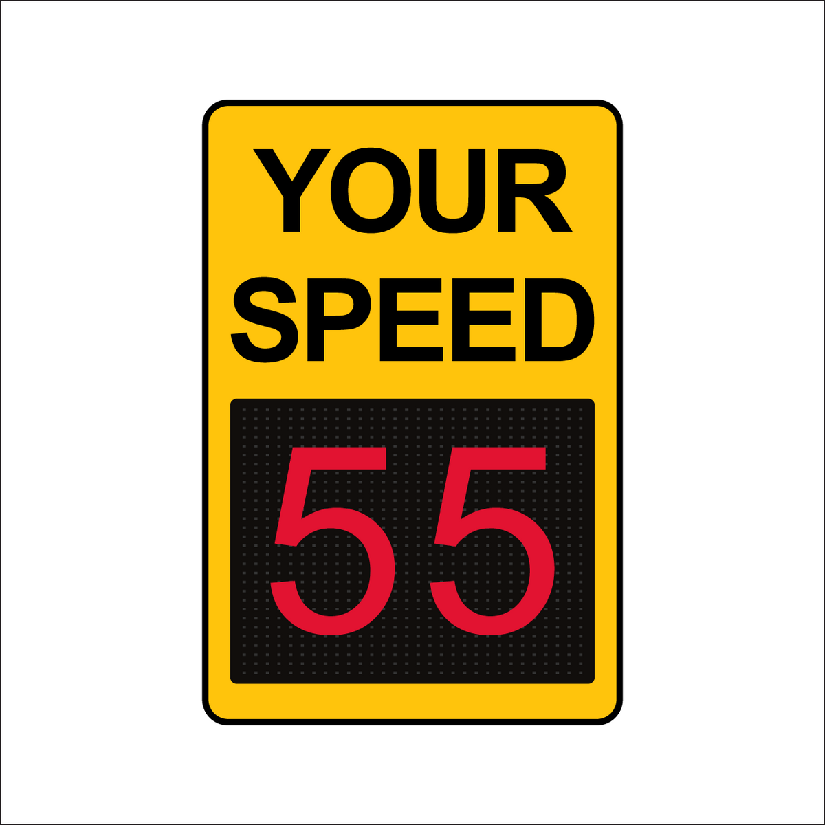 Winstar 15M Digital Radar Speed Sign 24&quot; x 36&quot; (26.5&quot; Matrix LED Display)