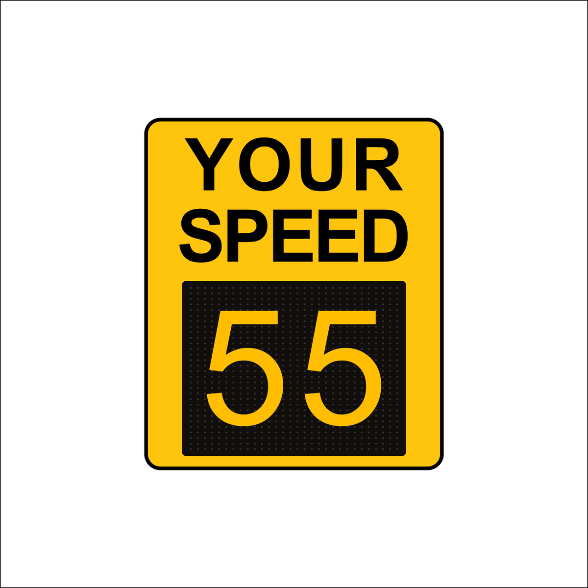 Winstar 15A-M Digital Radar Speed Sign 28&quot; x 33&quot; (26.5&quot; Matrix LED Display)
