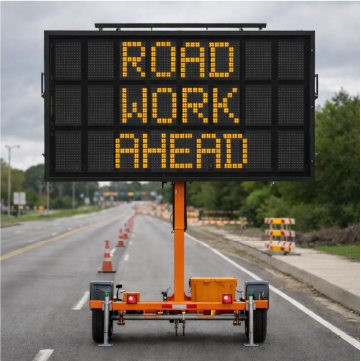 Winstar WRS-400L Full-Size 3-Line Portable Changeable Message Sign