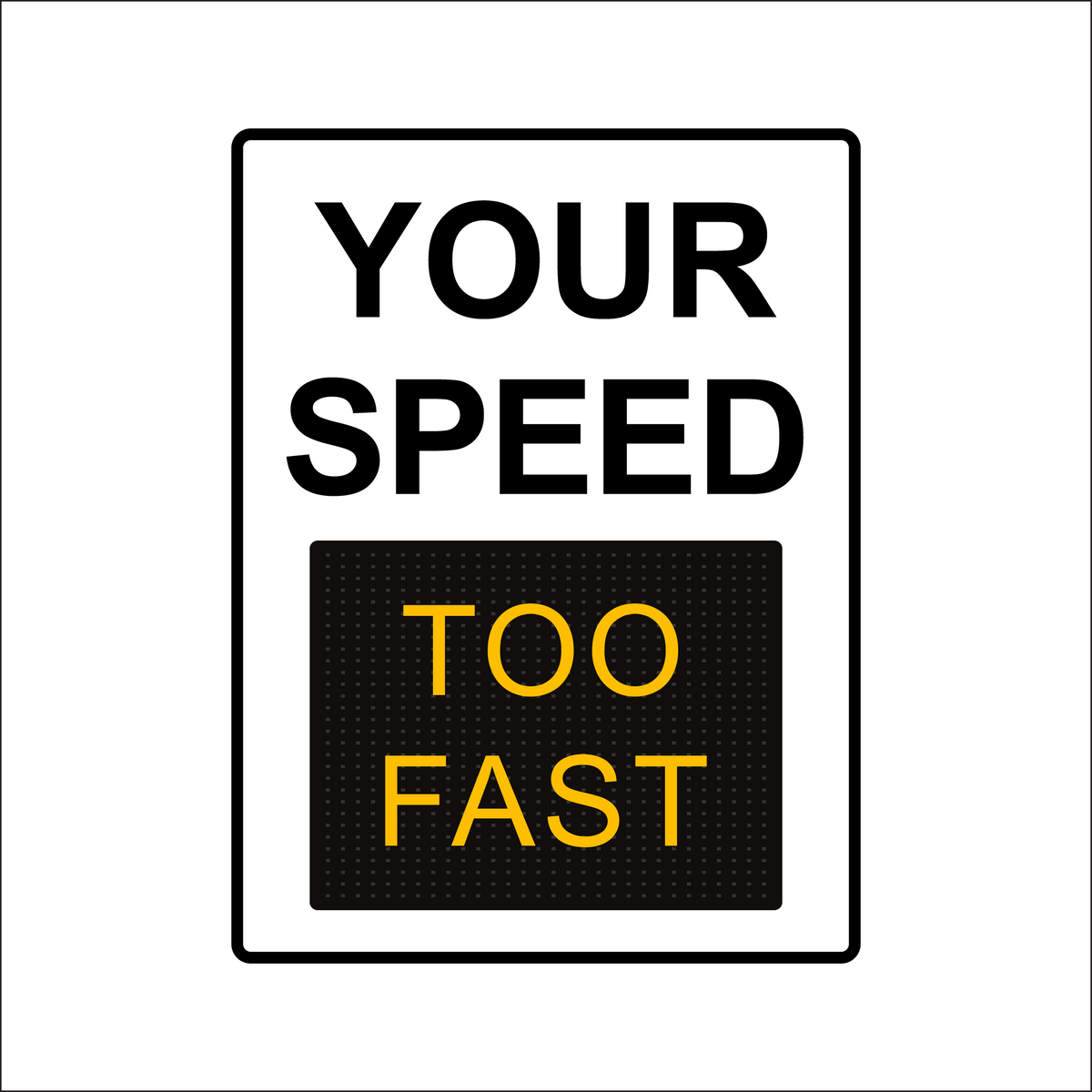 Winstar 18M Digital Radar Speed Sign 36&quot; x 48&quot; (34.5&quot; Matrix LED Display)