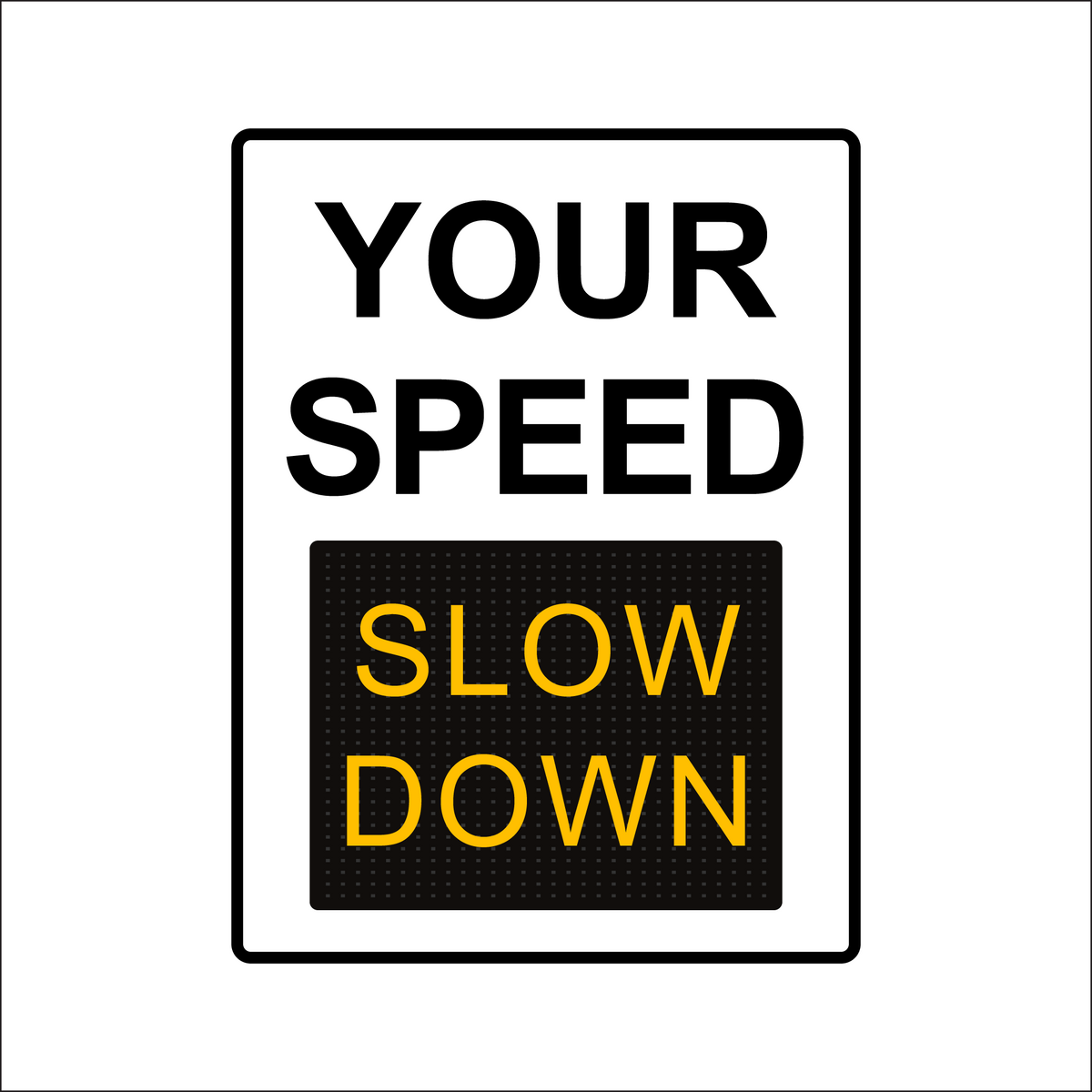 Winstar 18M Digital Radar Speed Sign 36&quot; x 48&quot; (34.5&quot; Matrix LED Display)