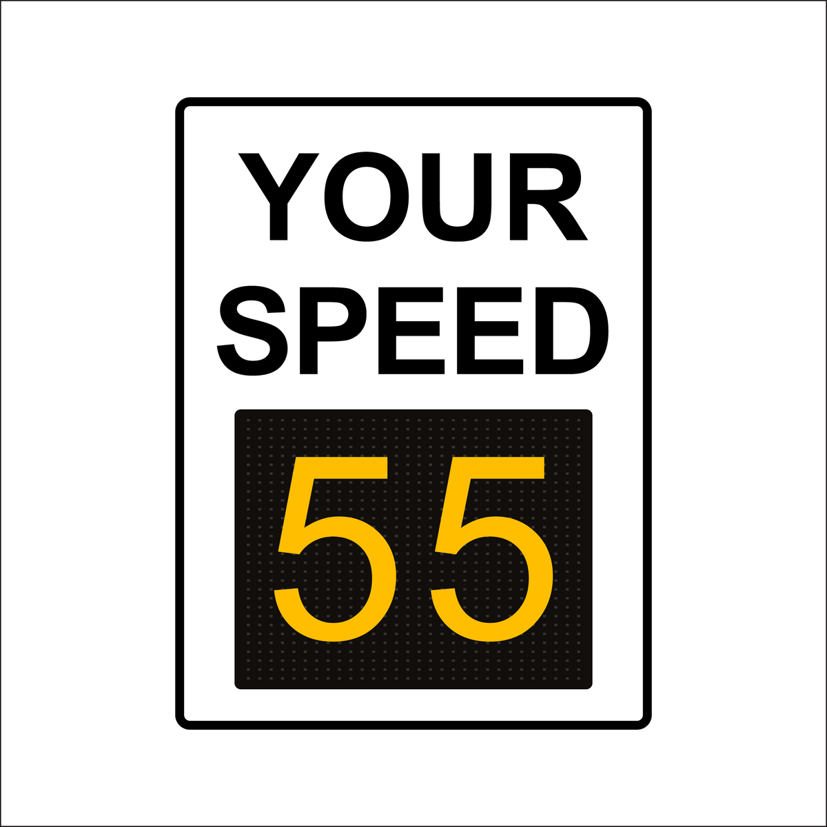 Winstar 18M Digital Radar Speed Sign 36&quot; x 48&quot; (34.5&quot; Matrix LED Display)