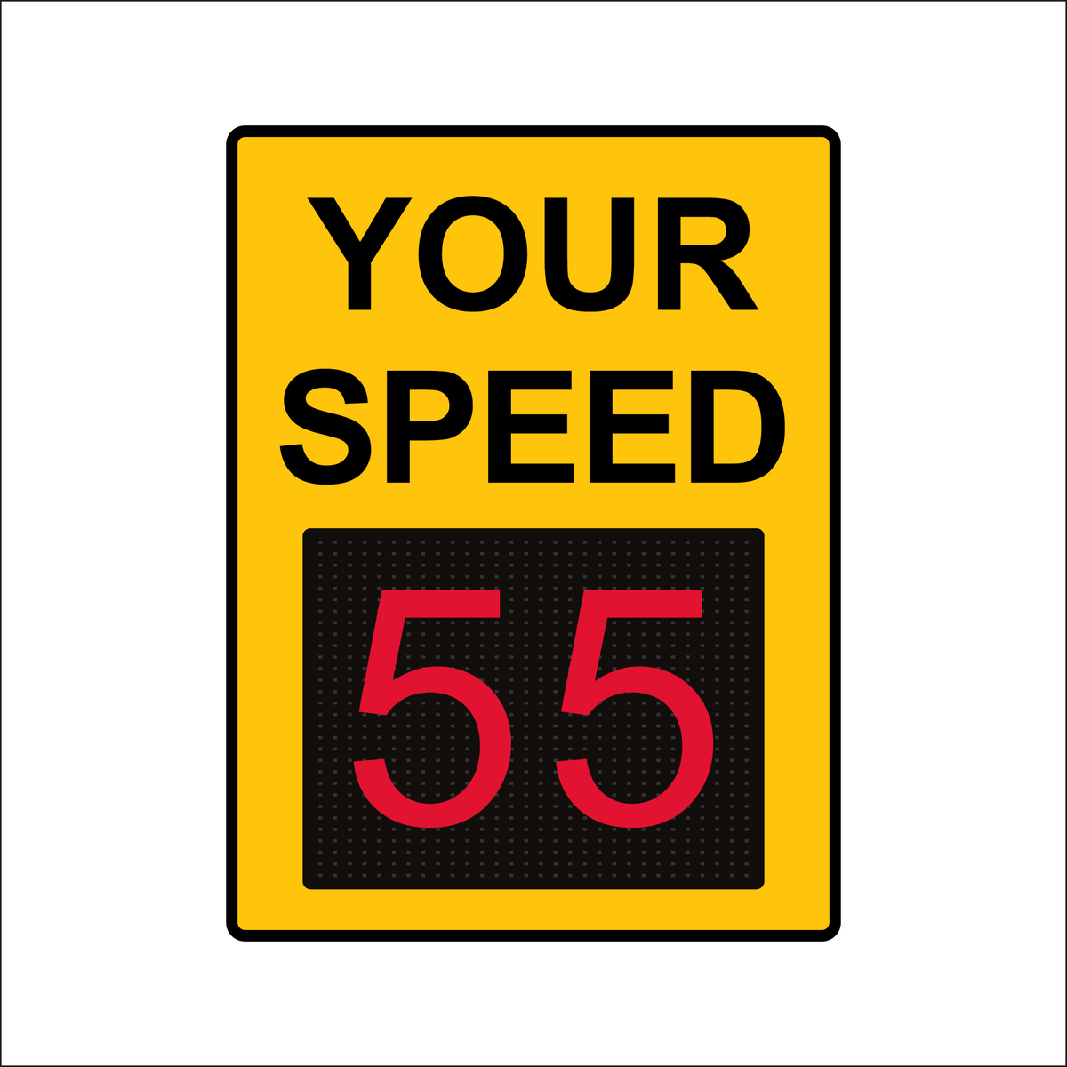Winstar 18M Digital Radar Speed Sign 36&quot; x 48&quot; (34.5&quot; Matrix LED Display)