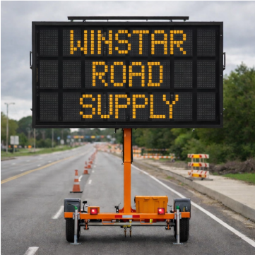 Winstar WRS-400L Full-Size 3-Line Portable Changeable Message Sign