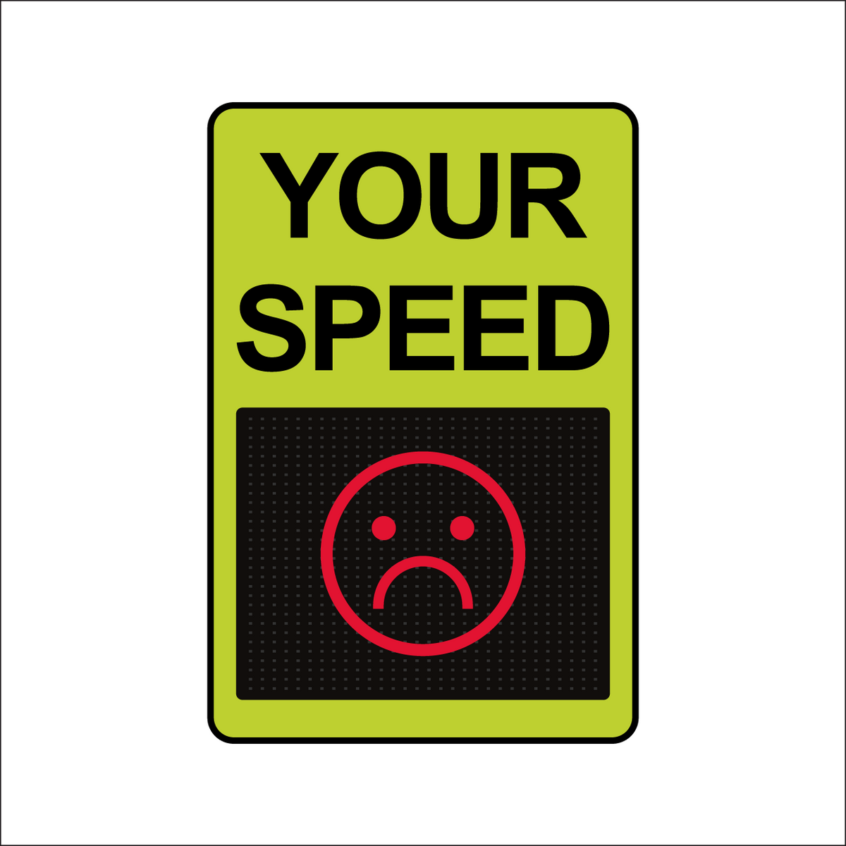 Winstar 15A-M Digital Radar Speed Sign 28&quot; x 33&quot; (26.5&quot; Matrix LED Display)