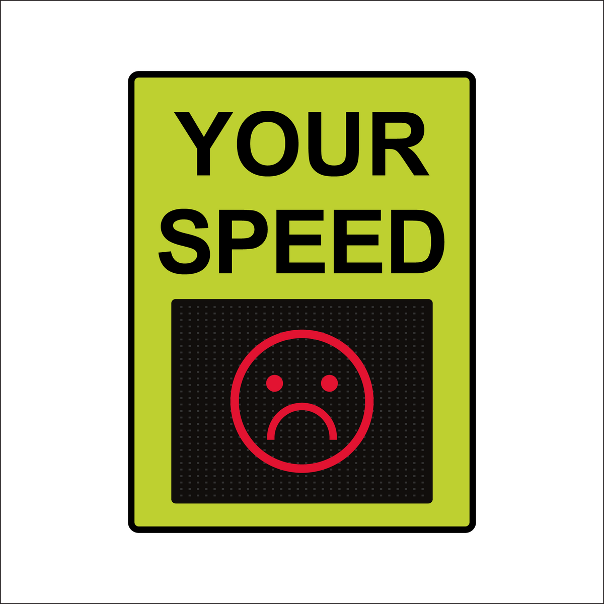 Winstar 18M Digital Radar Speed Sign 36&quot; x 48&quot; (34.5&quot; Matrix LED Display)
