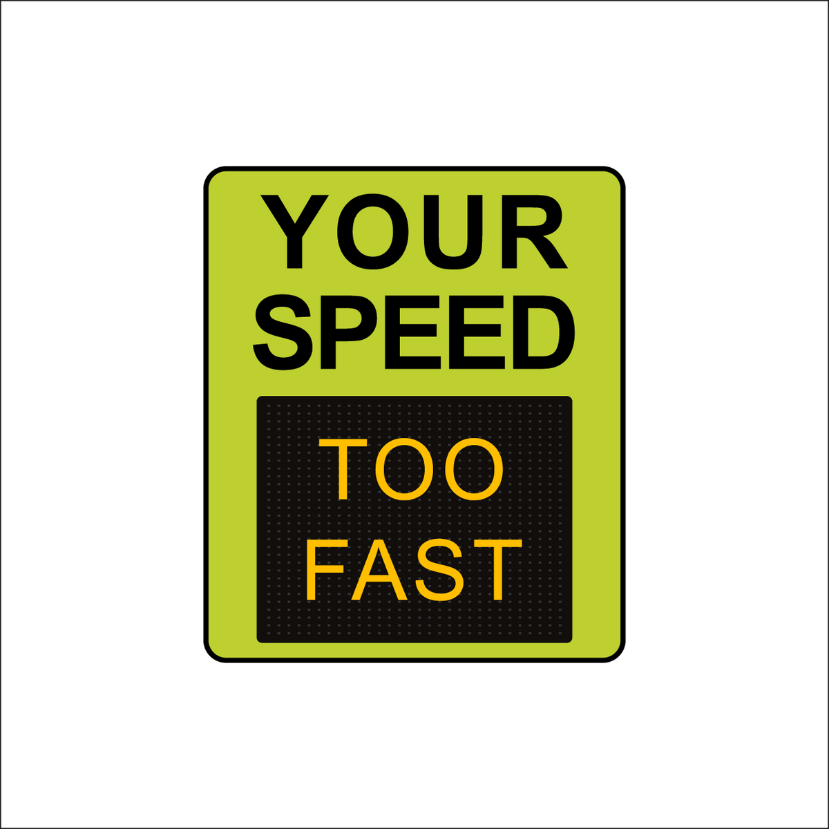 Winstar 15A-M Digital Radar Speed Sign 28&quot; x 33&quot; (26.5&quot; Matrix LED Display)