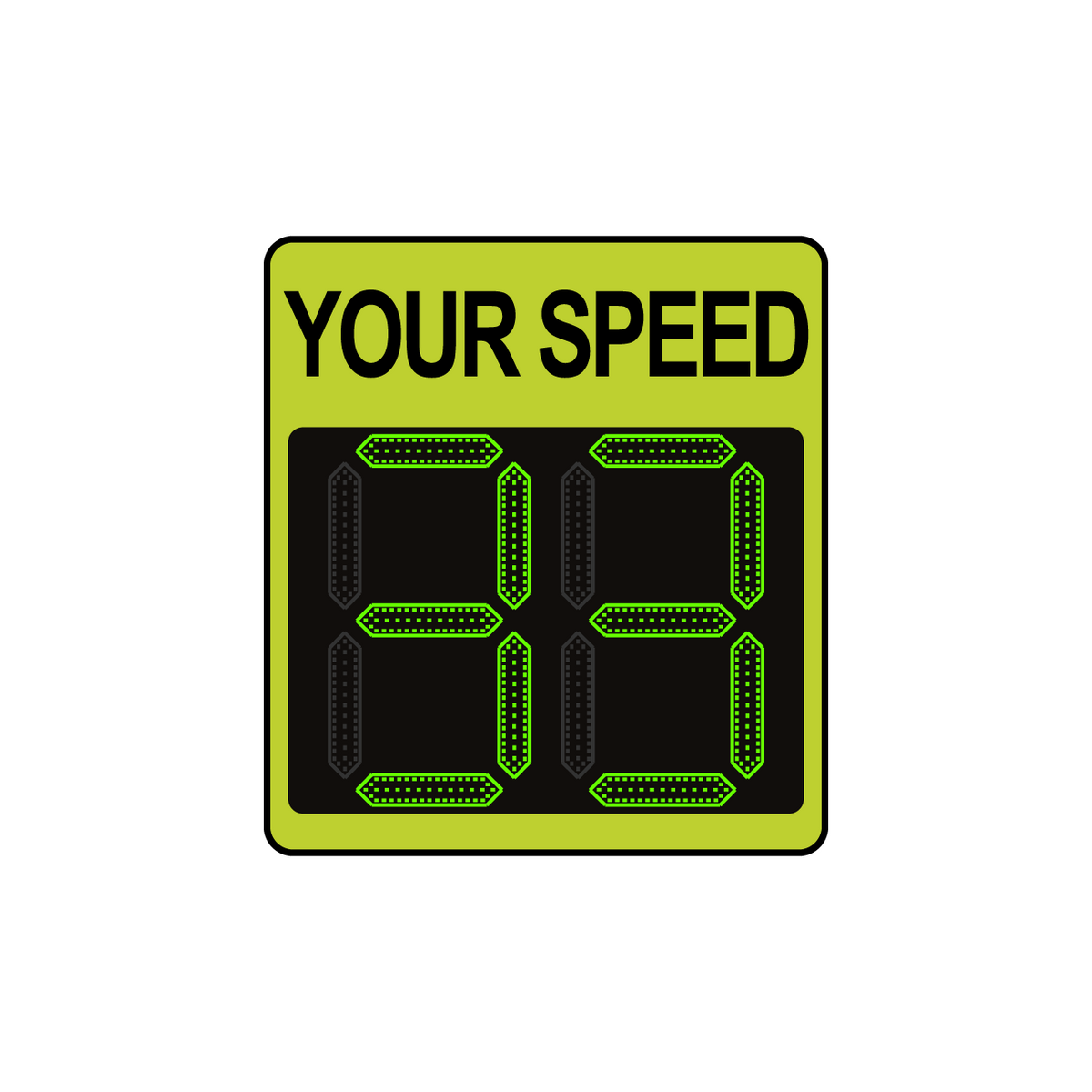 Winstar 11A Digital Radar Speed Sign 21&quot; x 23&quot; (20&quot; LED Display)