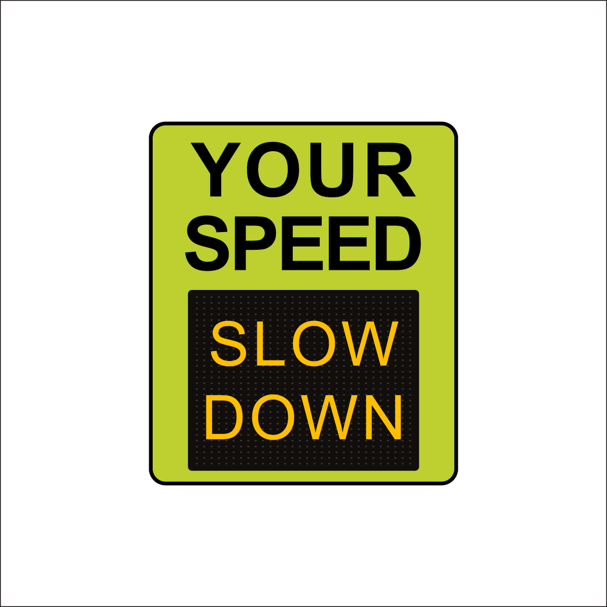 Winstar 15A-M Digital Radar Speed Sign 28&quot; x 33&quot; (26.5&quot; Matrix LED Display)