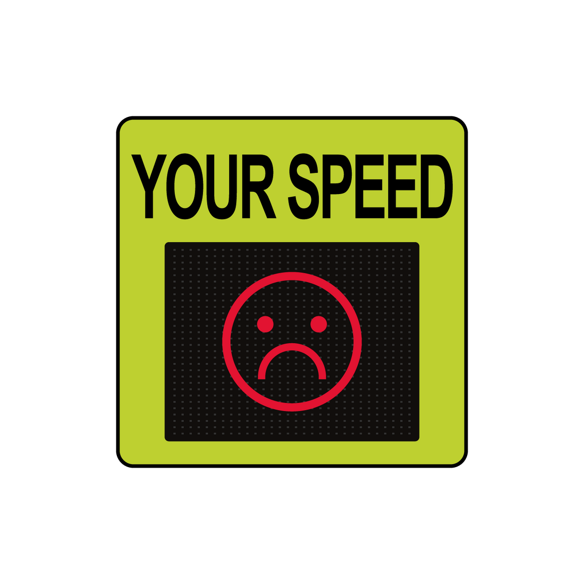 Winstar 11M Digital Radar Speed Sign 23&quot; x 23&quot; (20&quot; Matrix LED Display)