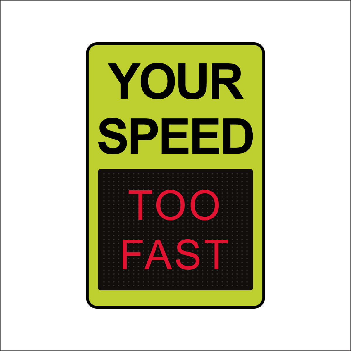 Winstar 15M Digital Radar Speed Sign 24&quot; x 36&quot; (26.5&quot; Matrix LED Display)