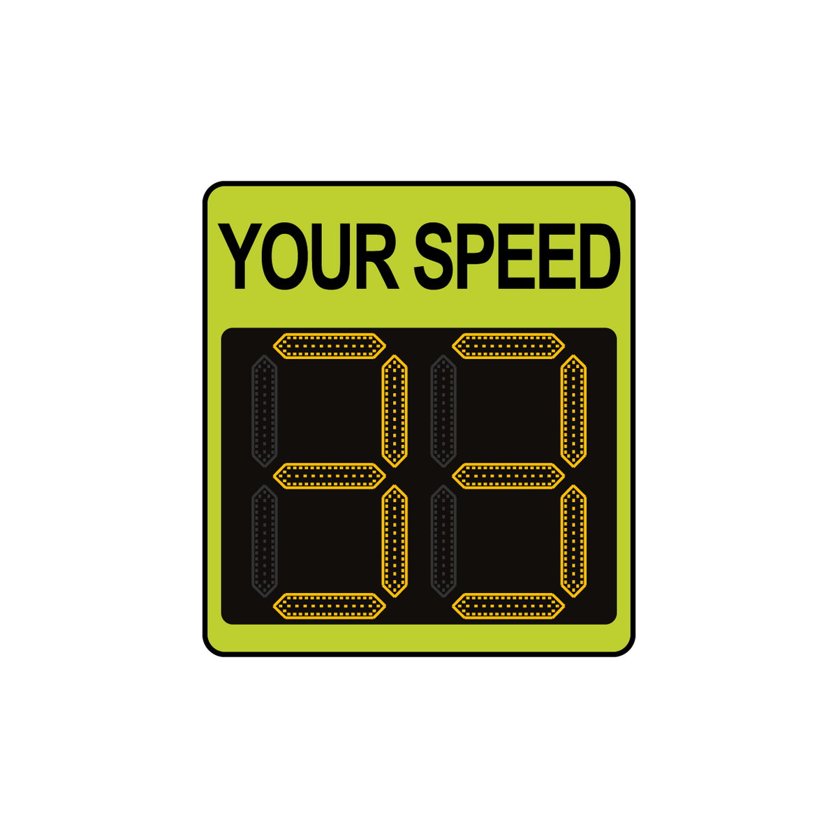 Winstar 11A Digital Radar Speed Sign 21&quot; x 23&quot; (20&quot; LED Display)