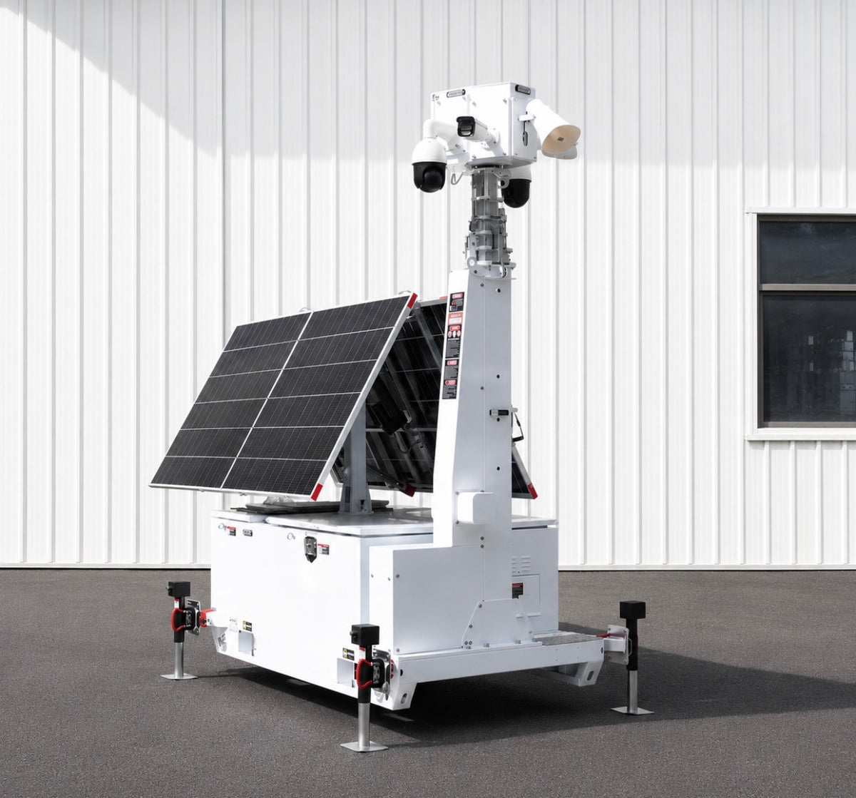Winstar Construction Site Security Surveillance Skid-Mounted Tower