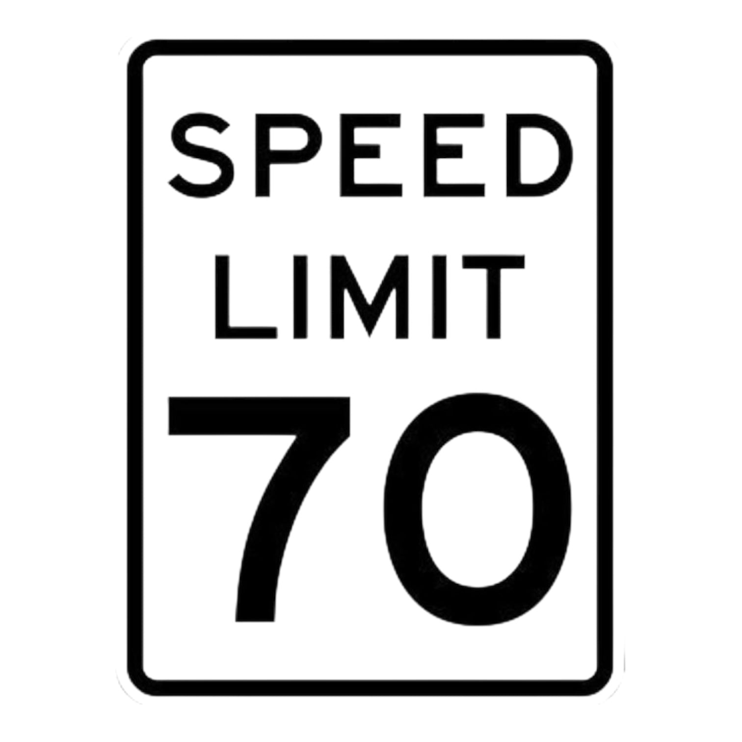 Speed Limit 55 MPH 18 x 24 3M High Intensity reflective aluminium sign