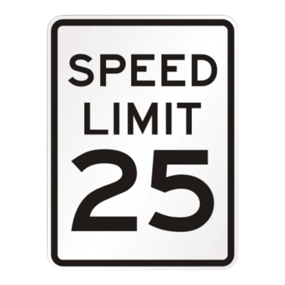 Speed Limit 10 MPH 18 x 24 3M High Intensity reflective aluminium sign