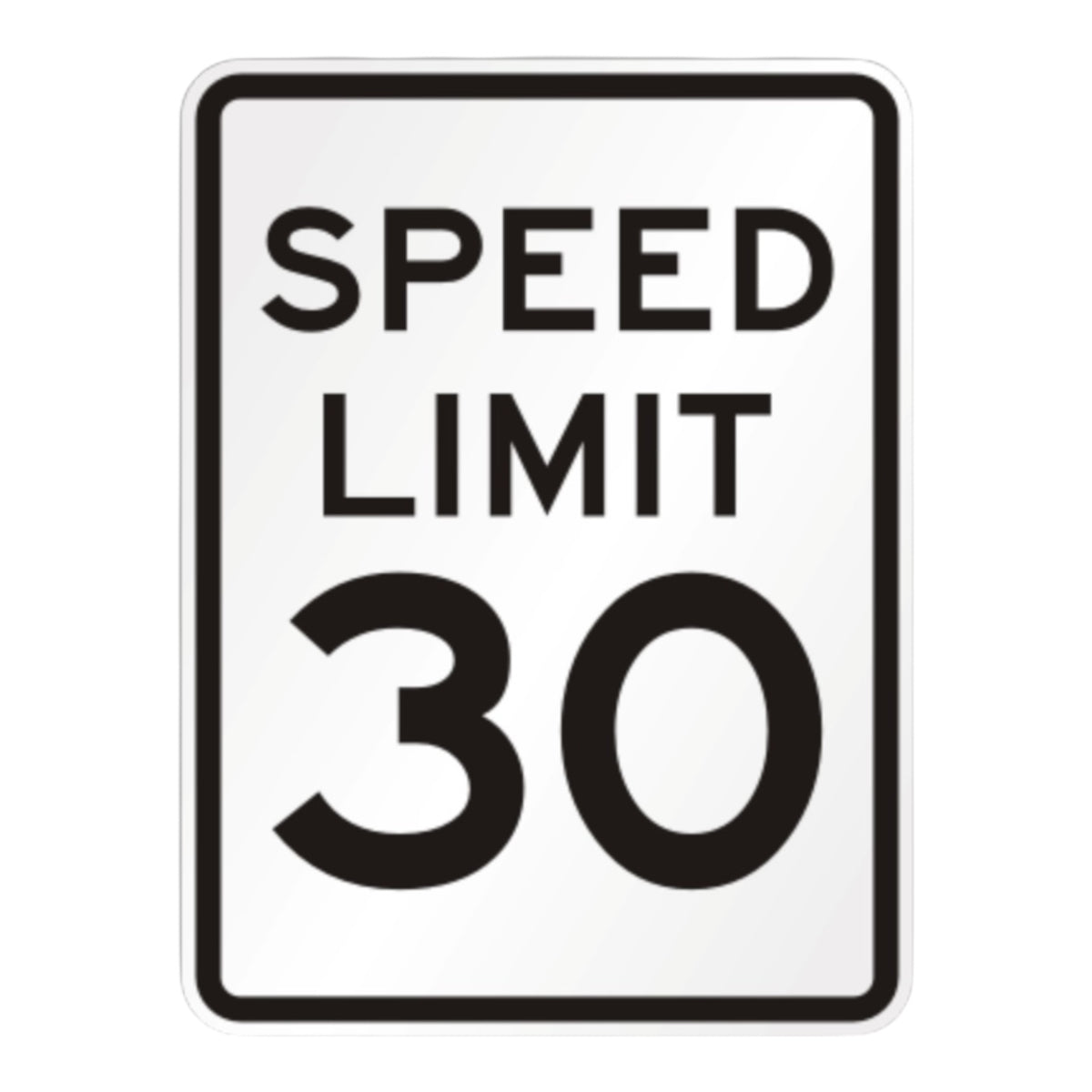 Speed Limit 15 MPH 18 x 24 3M High Intensity reflective aluminium sign