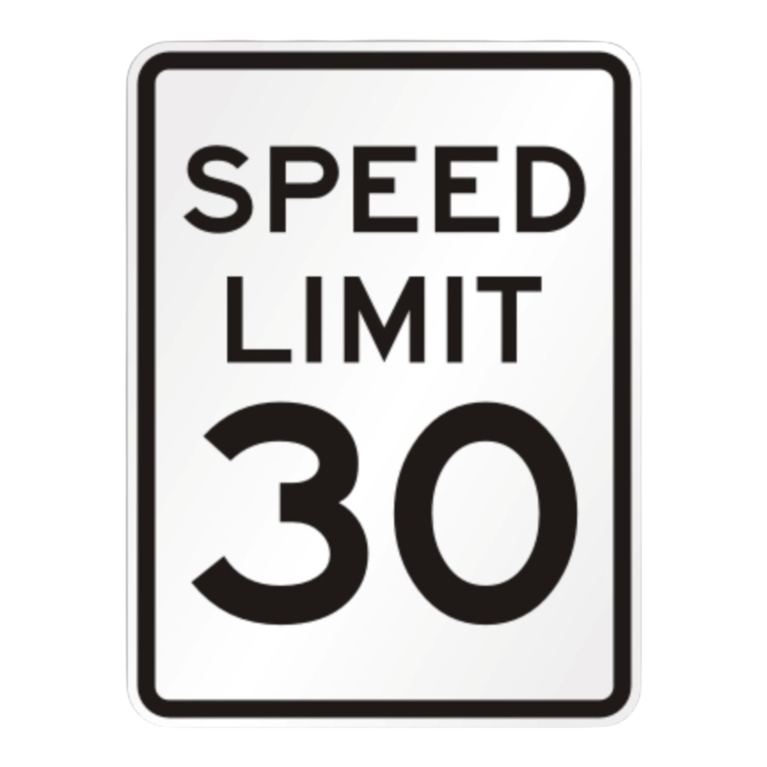 Speed Limit 15 MPH 18 x 24 3M High Intensity reflective aluminium sign