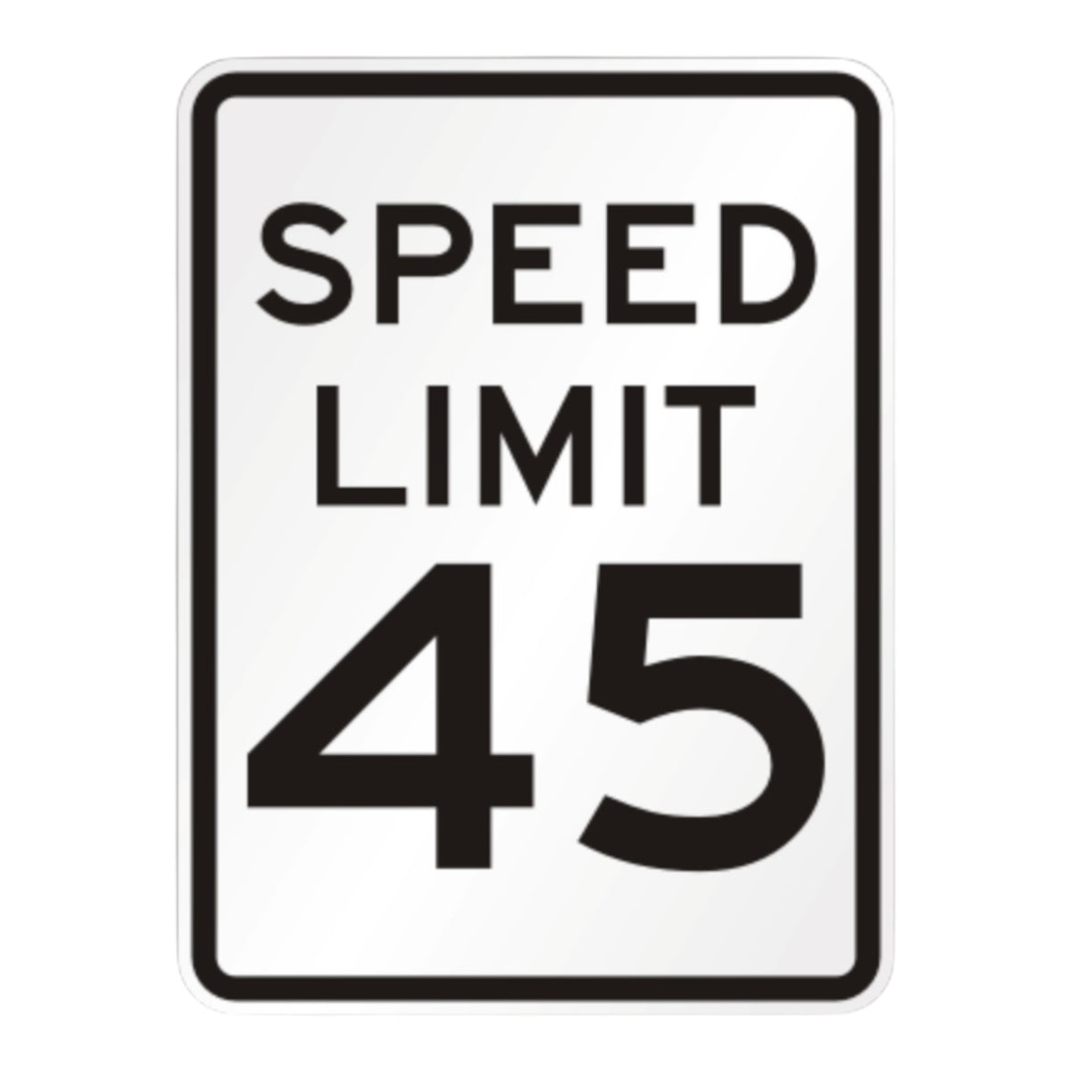 Speed Limit 30 MPH 18 x 24 3M High Intensity reflective aluminium sign