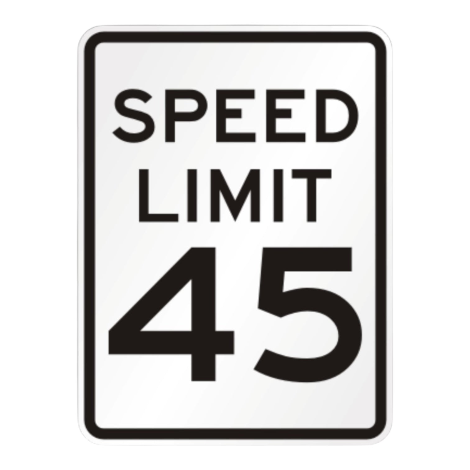 Speed Limit 30 MPH 18 x 24 3M High Intensity reflective aluminium sign