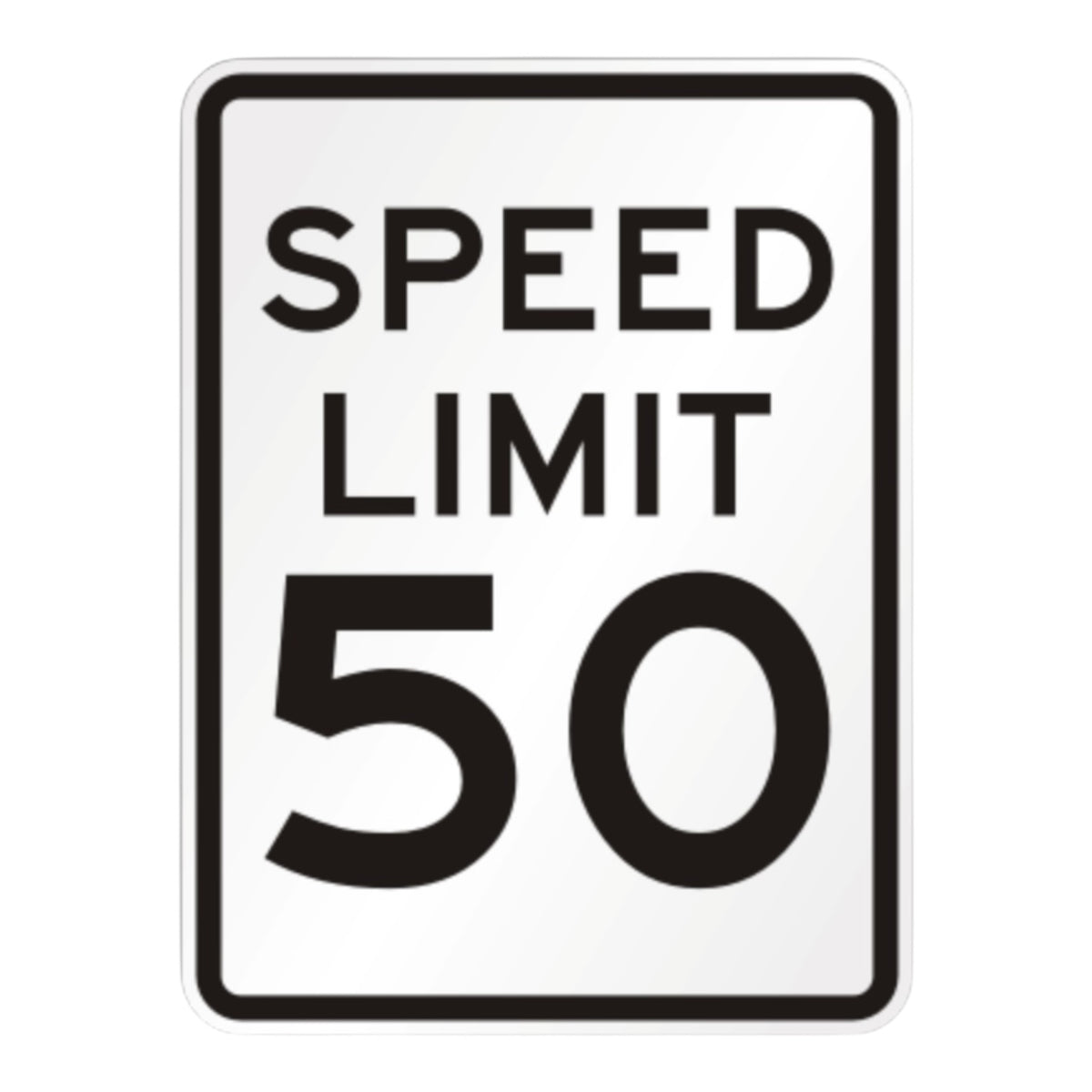 Speed Limit 35 MPH 18 x 24 3M High Intensity reflective aluminium sign