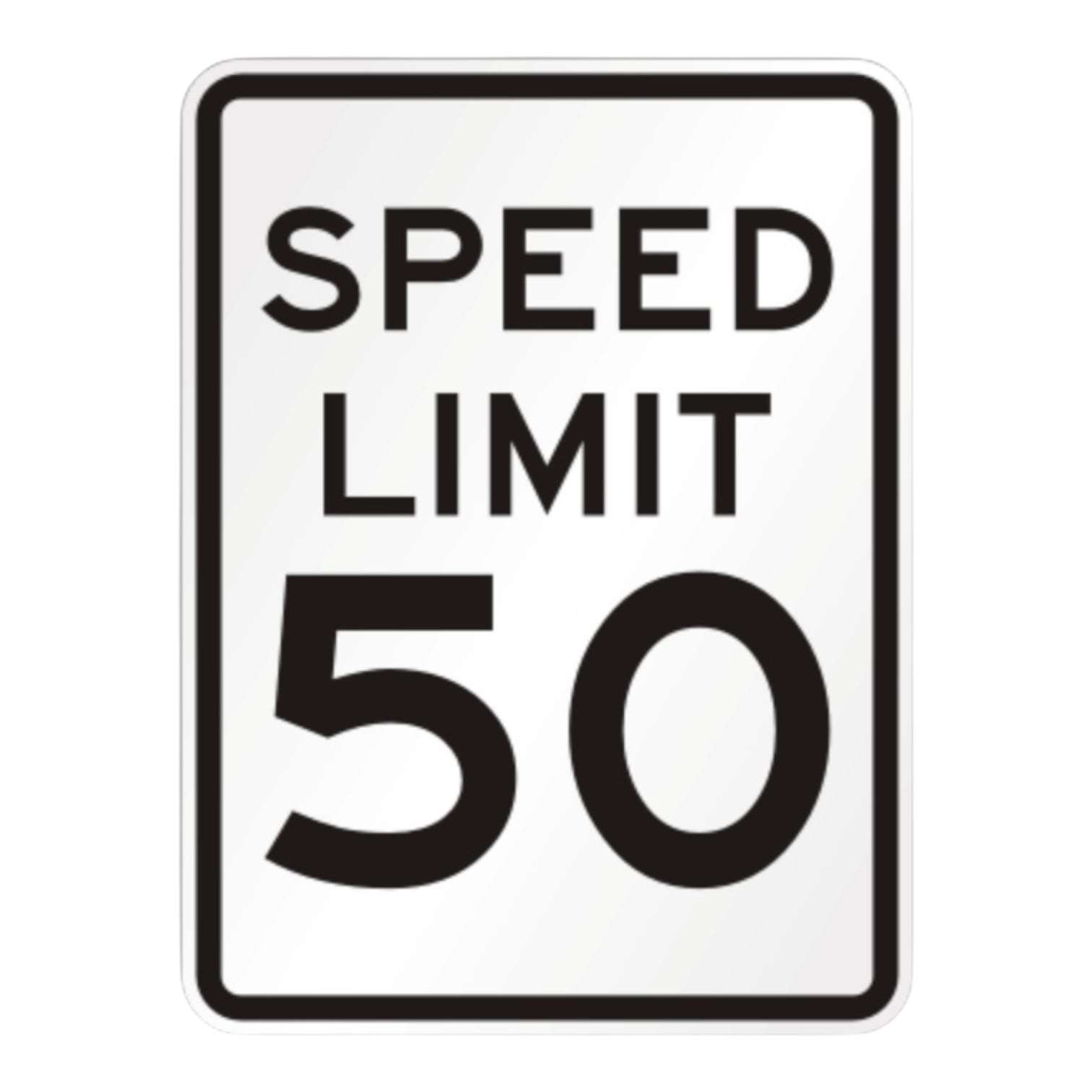 Speed Limit 35 MPH 18 x 24 3M High Intensity reflective aluminium sign