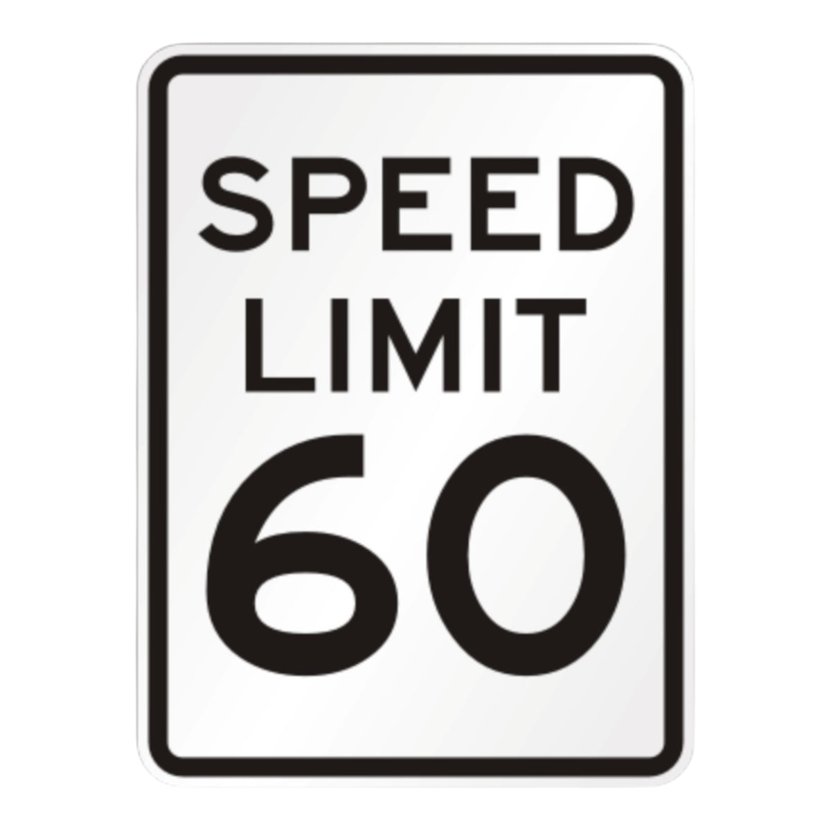 Speed Limit 45 MPH 18 x 24 3M High Intensity reflective aluminium sign