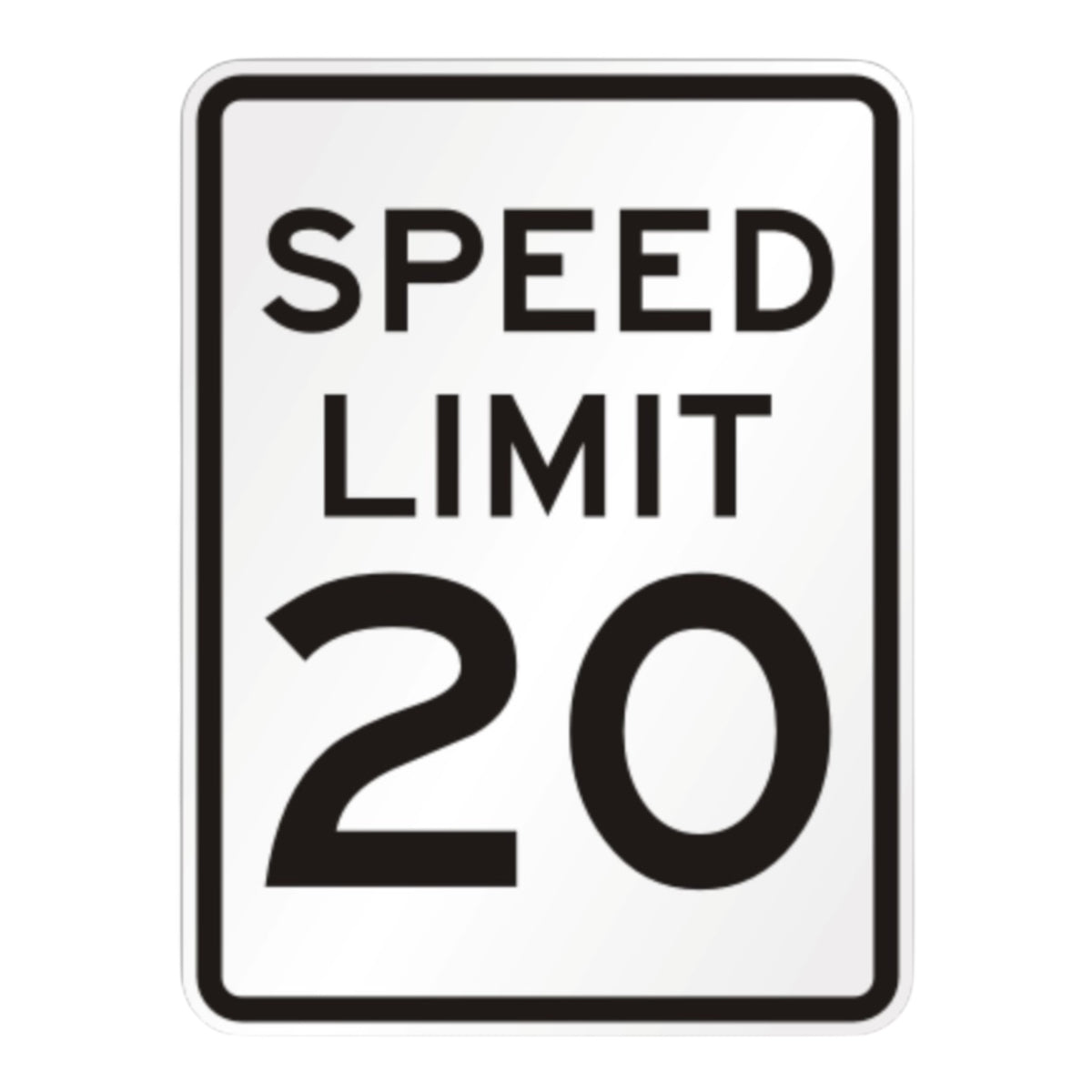 Speed Limit 5 MPH 18 x 24 3M High Intensity reflective aluminium sign