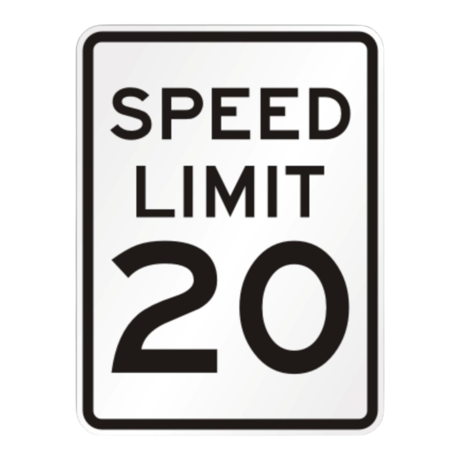 Speed Limit 5 MPH 18 x 24 3M High Intensity reflective aluminium sign